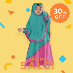 BABY BURKHA-(Green-Pink)