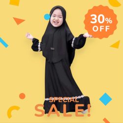 BABY BURKHA- Lace Black